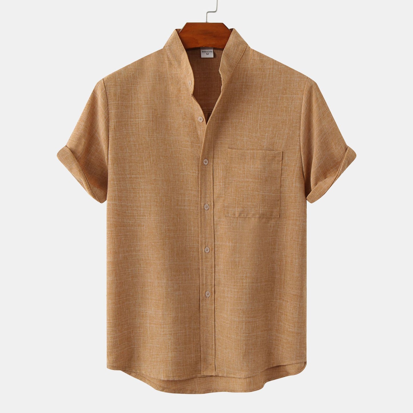 Esandro Vale™ - Solid Color Cotton Button Up