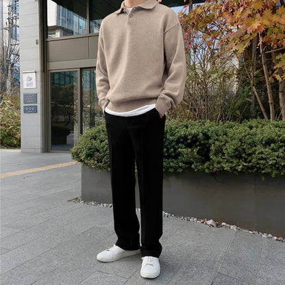 Woolen Quarter Button Up