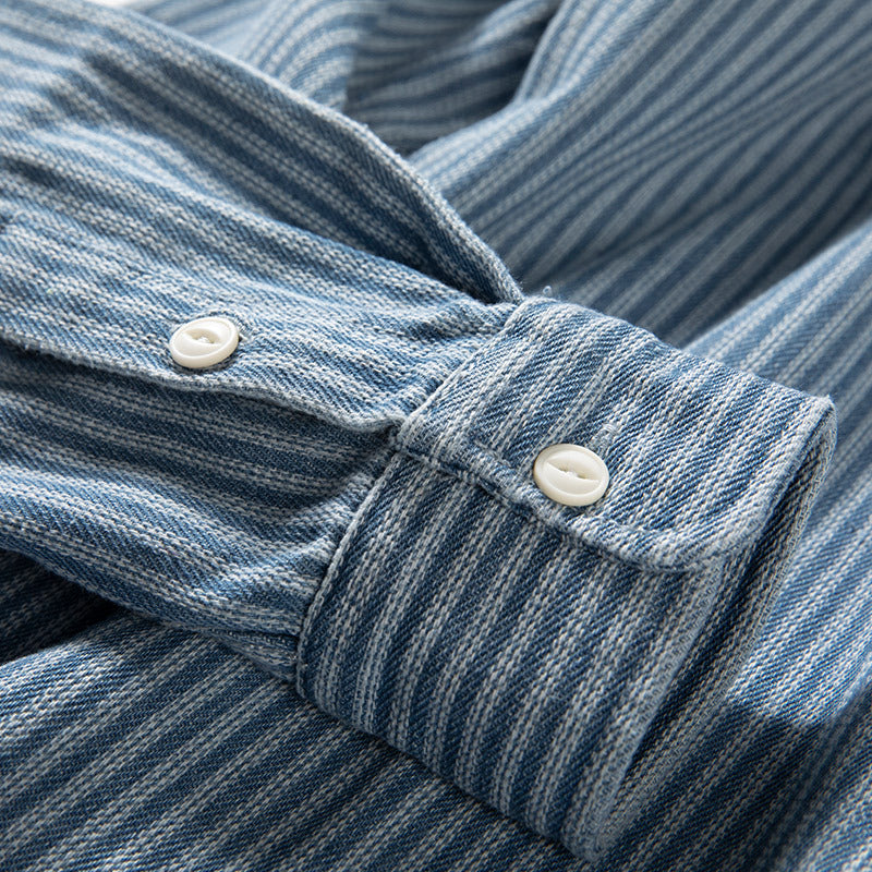 Esandro Vale™ - Striped Loose Button Up