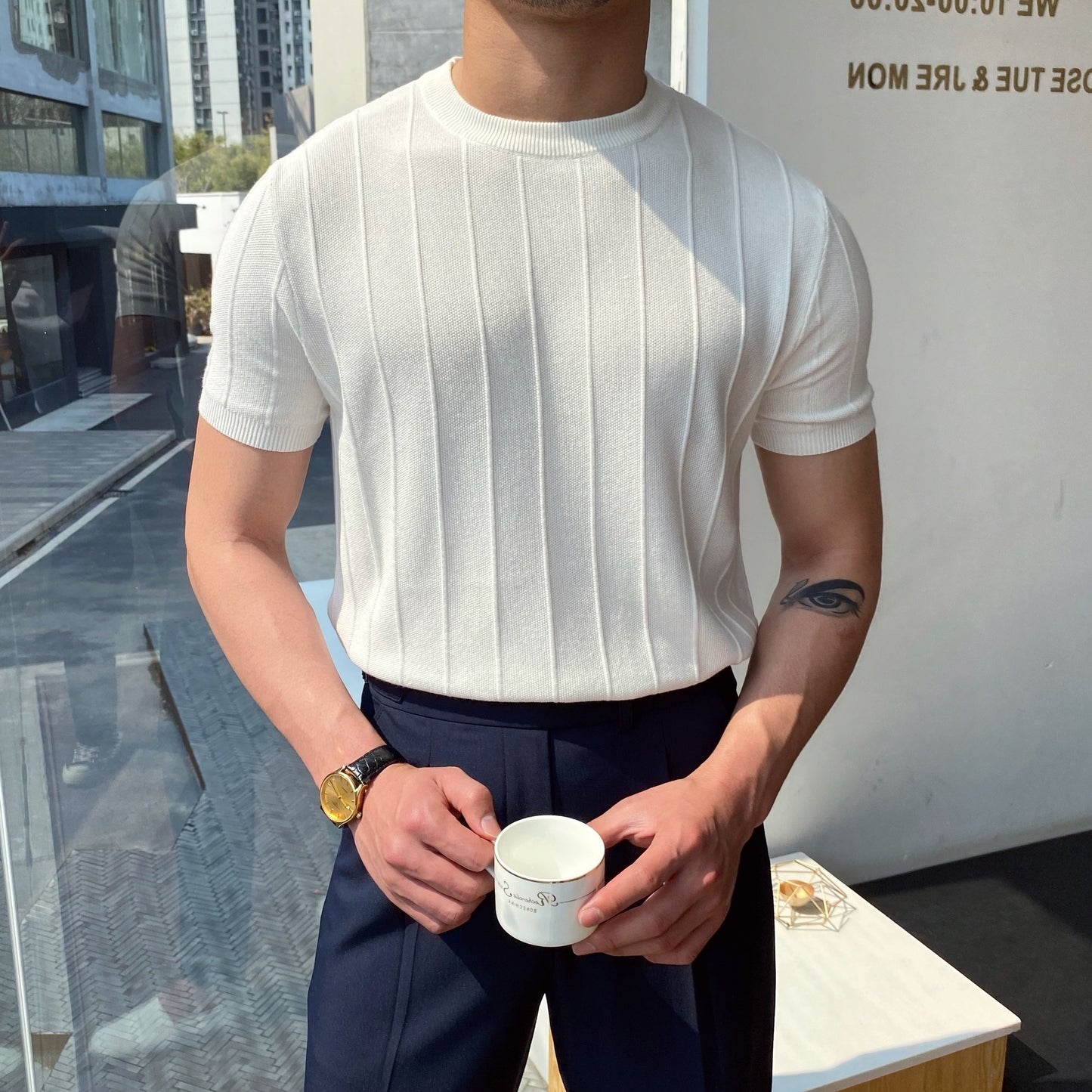 Luciano Ribbed Shirt