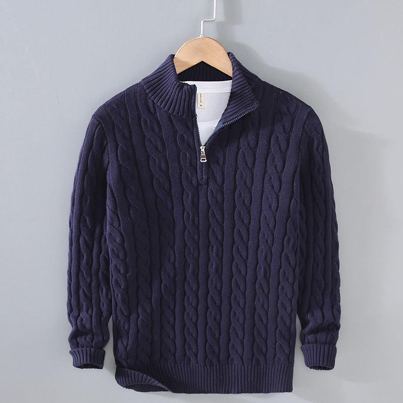 Esandro Vale™ - Cotton Zip Sweater