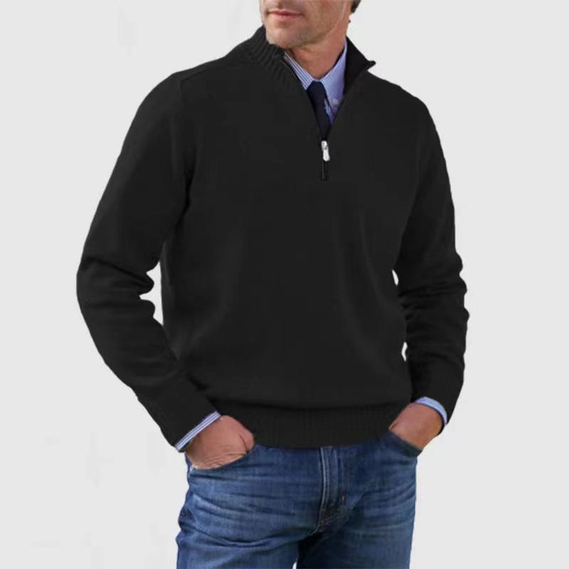 Esandro Vale™ - Casual Knitwear Zipper-Top Sweater