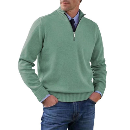 Esandro Vale™ - Pull décontracté en tricot avec fermeture éclair sur le dessus