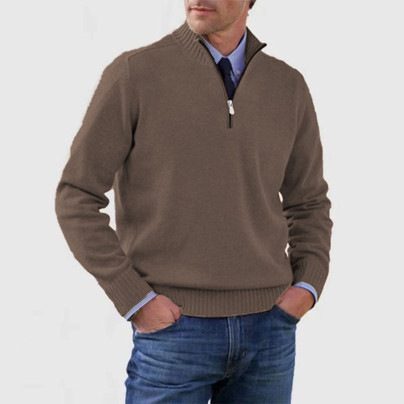 Esandro Vale™ - Casual Knitwear Zipper-Top Sweater