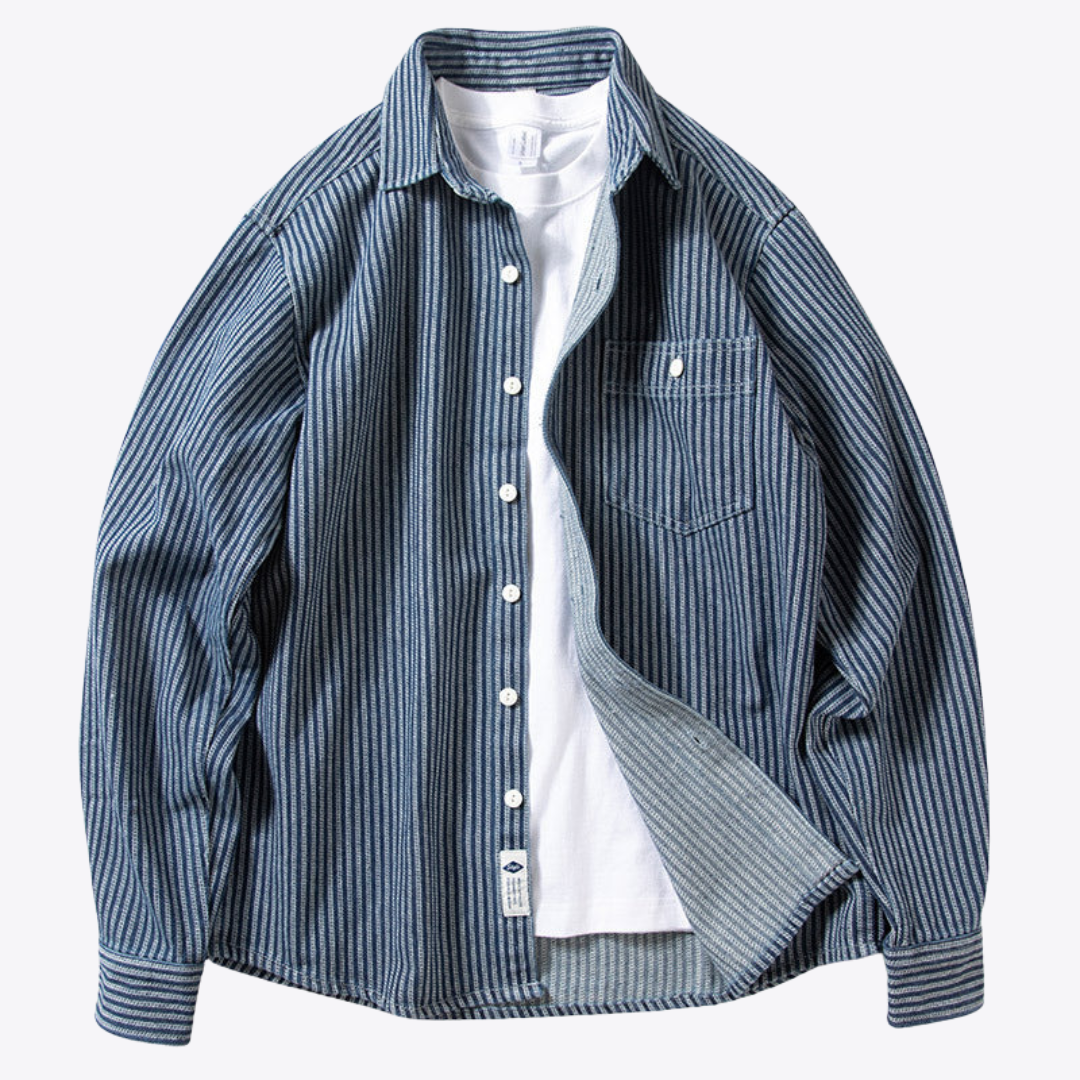 Esandro Vale™ - Striped Loose Button Up