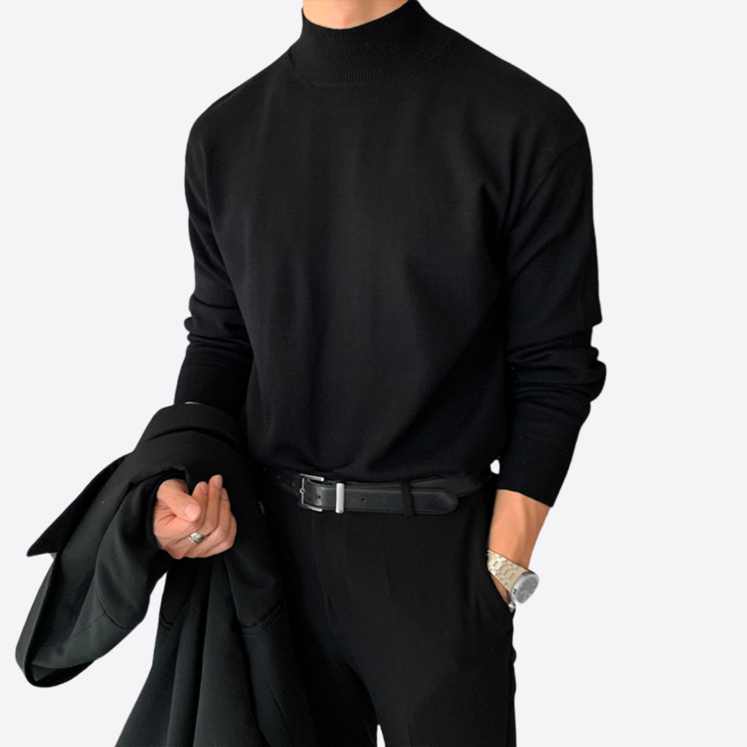 Esandro Vale™ - Lapel Turtleneck Sweater