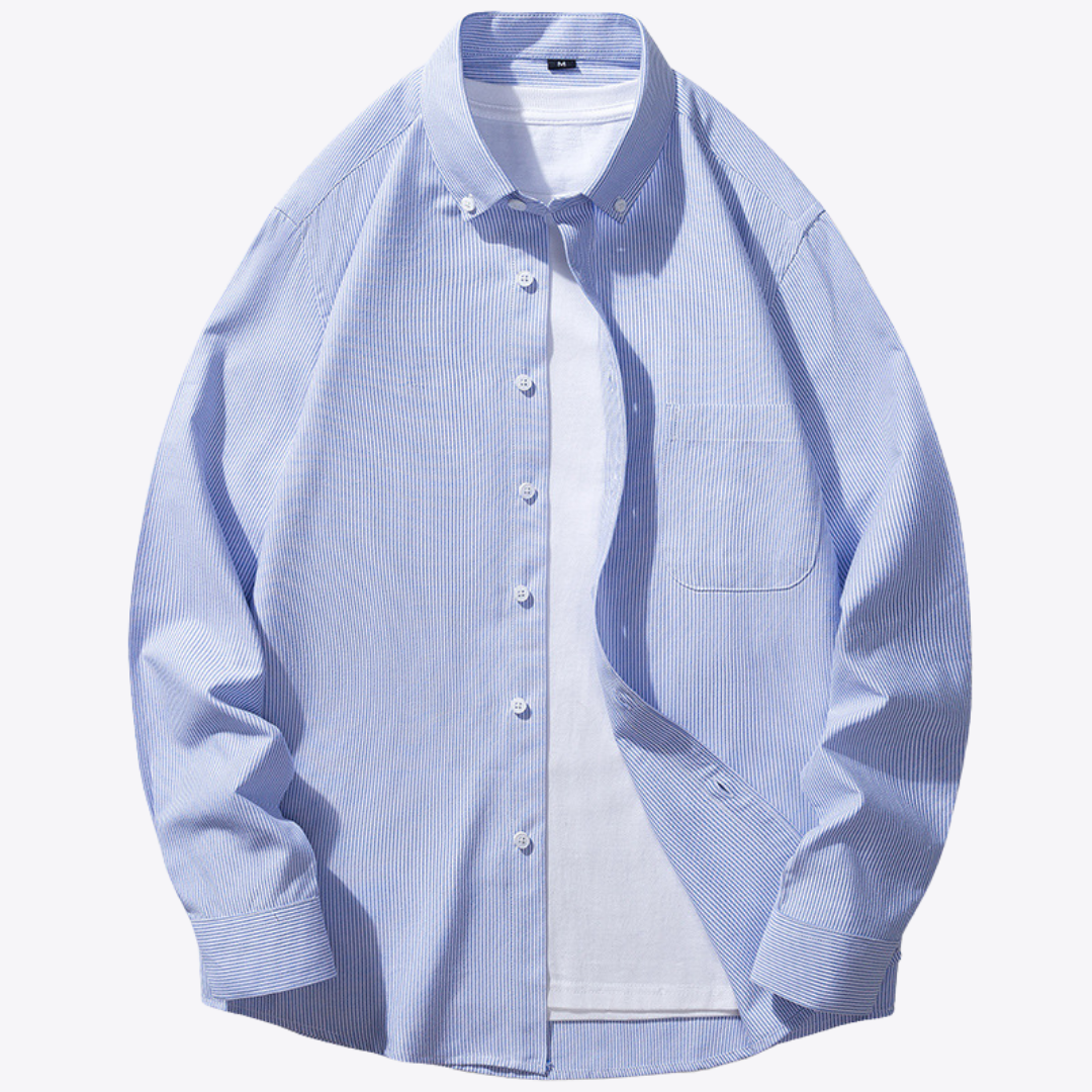 Esandro Vale™ - Chemise boutonnée classique à rayures