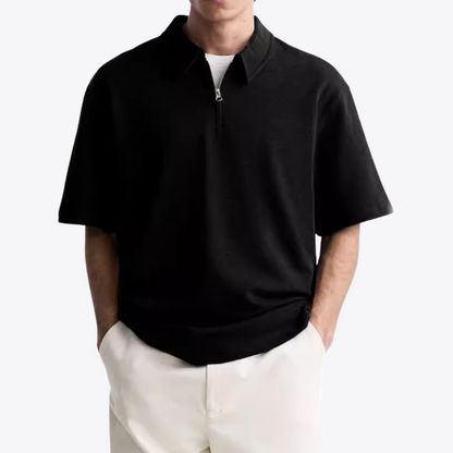 Quarter Zip-Up Polo
