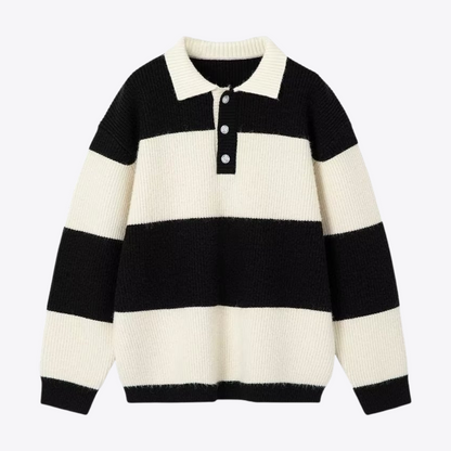 Esandro Vale™ - Pull rayé d'hiver