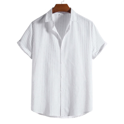 Esandro Vale™ - T-shirt décontracté à manches courtes et à rayures
