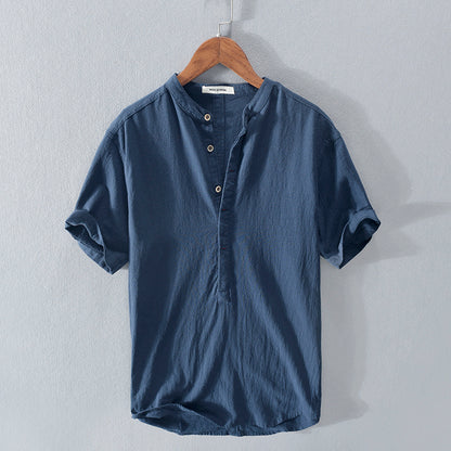 Esandro Vale™ - T-shirt à manches courtes et col montant