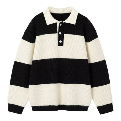 Esandro Vale™ - Pull rayé d'hiver