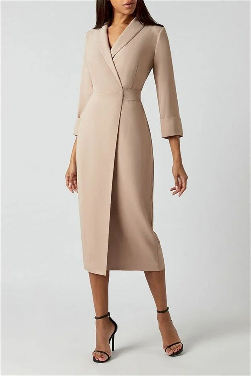 Esandro Vale™ - Lapel Dress