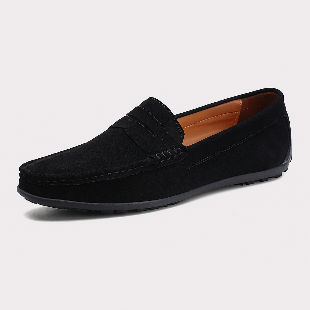 Suede Penny Loafers