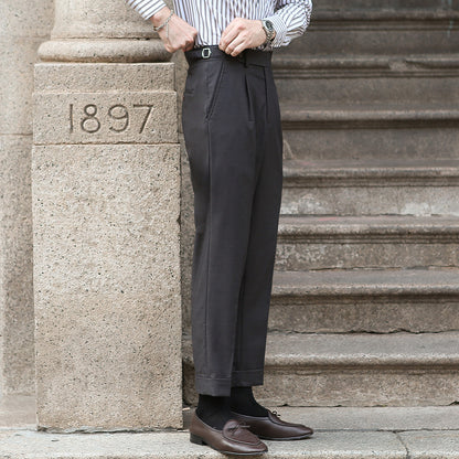 Esandro Vale™ - Retro-Hose mit geradem Bein