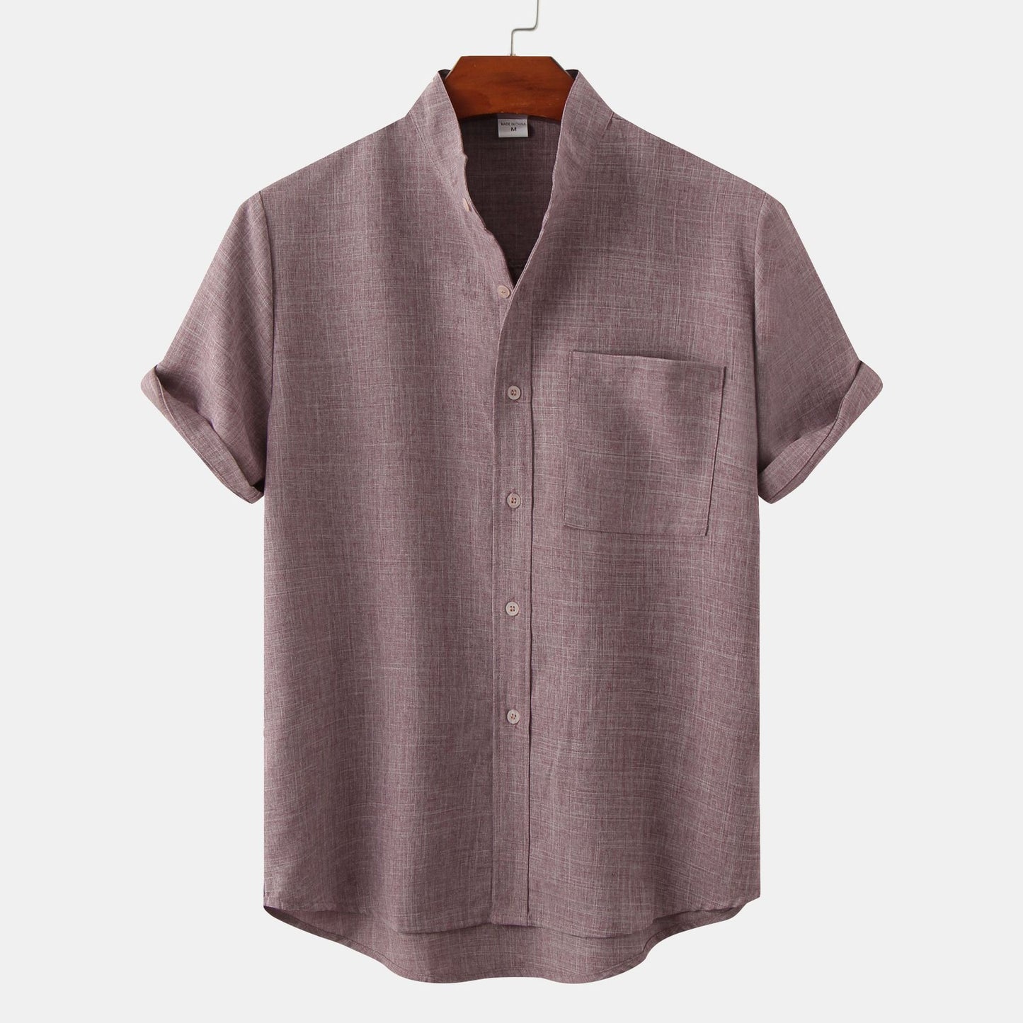 Esandro Vale™ - Solid Color Cotton Button Up