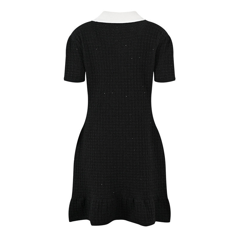 Esandro Vale™ - Button Bow Knitted Dress