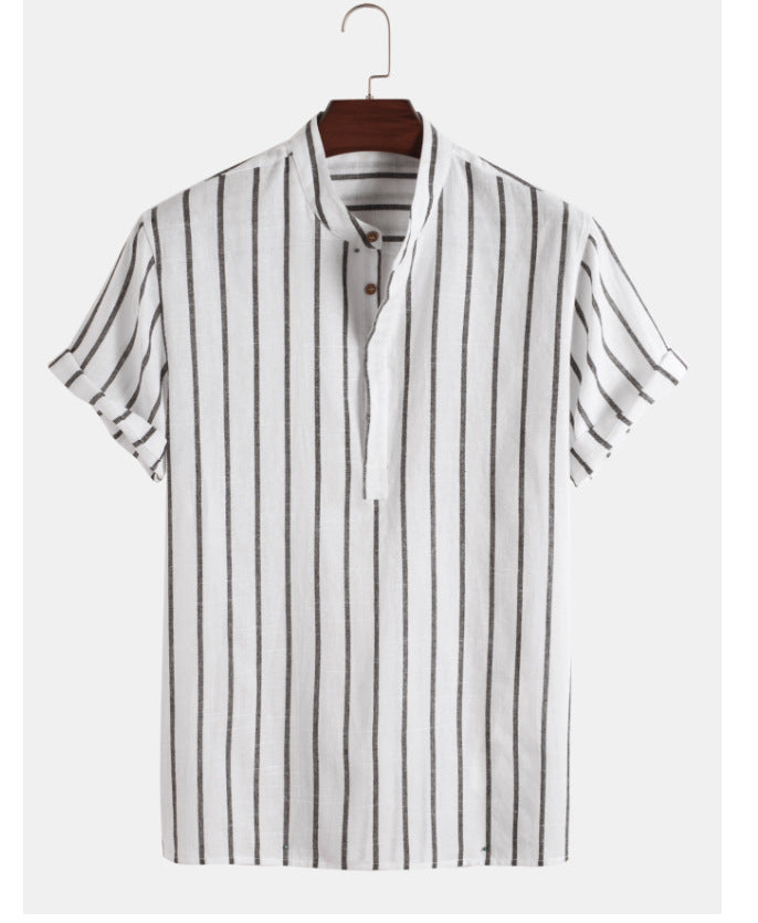 Esandro Vale™ - Striped Linen Shirt