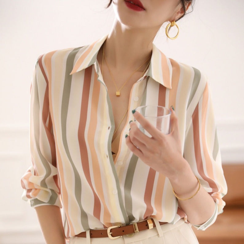 Esandro Vale™ - Striped Shirt Top