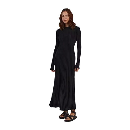 Long Pleated Dress