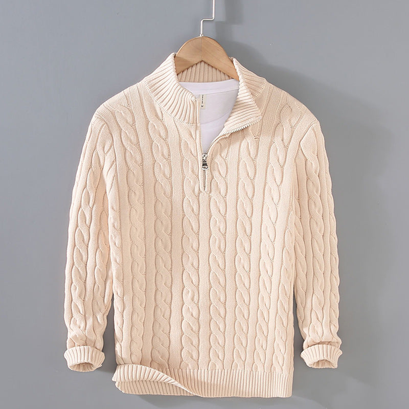 Esandro Vale™ - Cotton Zip Sweater