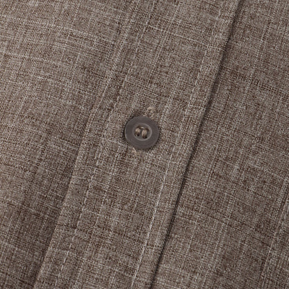 Esandro Vale™ - Chemise boutonnée en coton de couleur unie