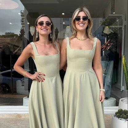 French Square Dress
